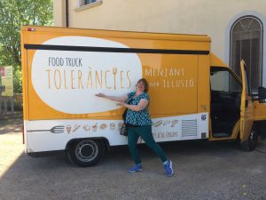 Michele Kroll with gluten free food truck.