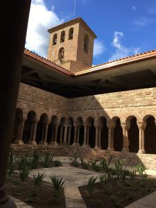 Monastery courtyard in L'Estany