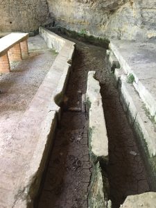 Pre-industrial wool washing facility in the Moaines ecomuseum