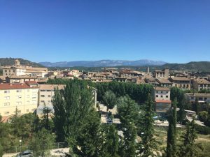 View from our classroom window in Solsona.